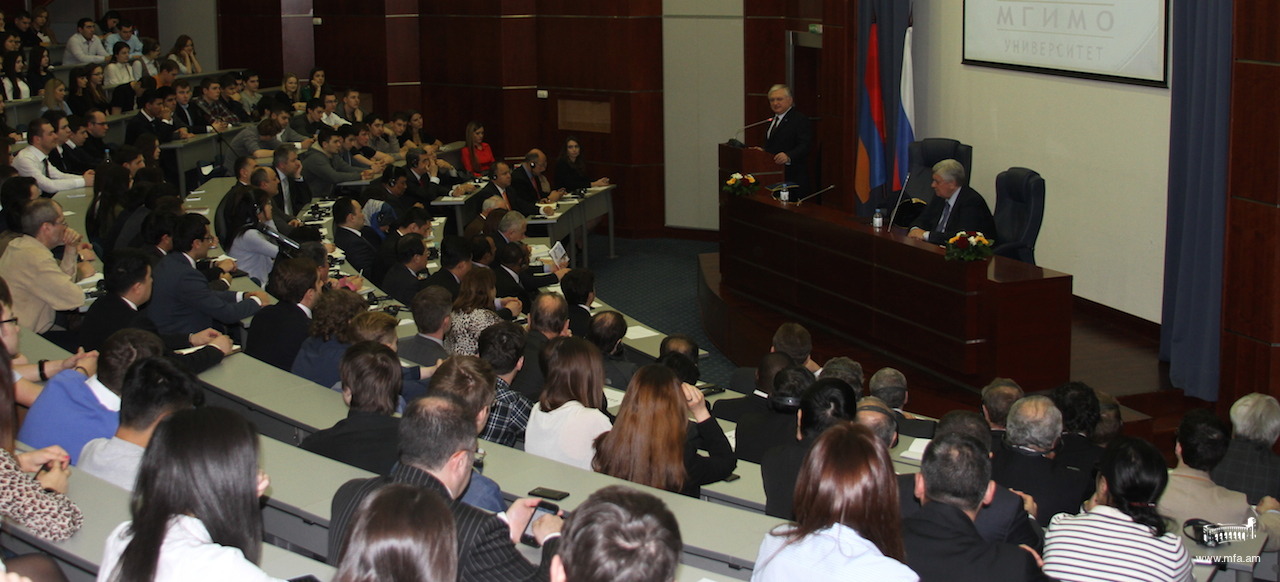 Foreign Minister Edward Nalbandian was awarded an honorary doctorate degree at MGIMO