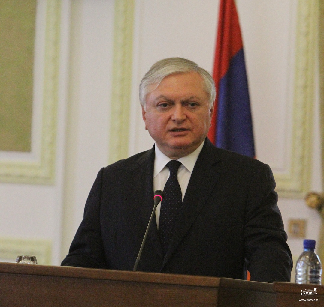 Comment by the Minister of Foreign Affairs of Armenia Edward Nalbandian on the address of American Co-Chairman of the OSCE Minsk Group at the Carnegie Endowment in Washington D.C.
