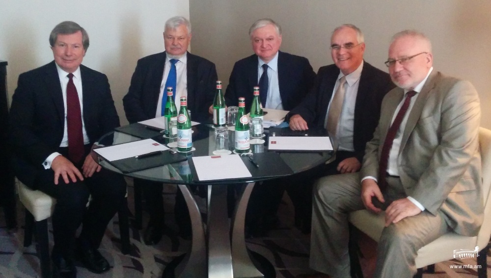 Minister of Foreign Affairs of Armenia met the OSCE Minsk Group Co-Chairs