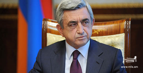Lettre-réponse du Président d’Arménie Serzh Sargsyan à la lettre-invitation du Président turc