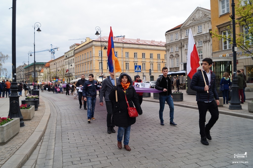 Мероприятия в Варшаве, посвященные 100-летию Геноцида армян