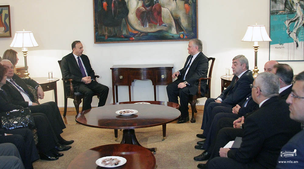 Министр иностранных дел встретился со спикером Народного совета Сирии