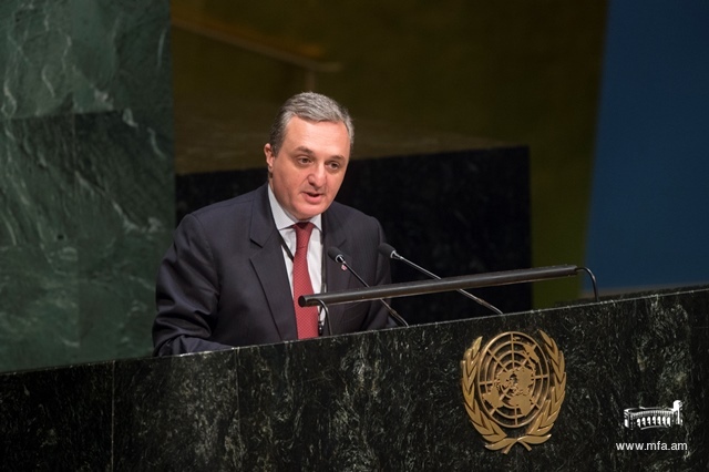 Armenian Permanent Representative delivers statement at UNGA High-Level Thematic Debate on Promoting Tolerance and Reconciliation