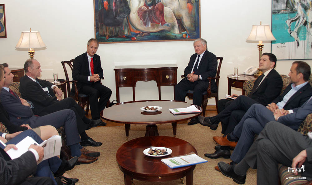 Minister Nalbandian received members of the Parliament of the Netherlands