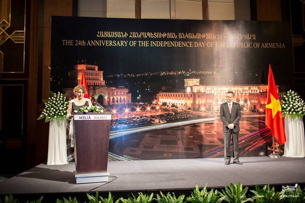 Reception in Hanoi on the occasion of the 24th Anniversary of the independence day of the Republic of Armenia