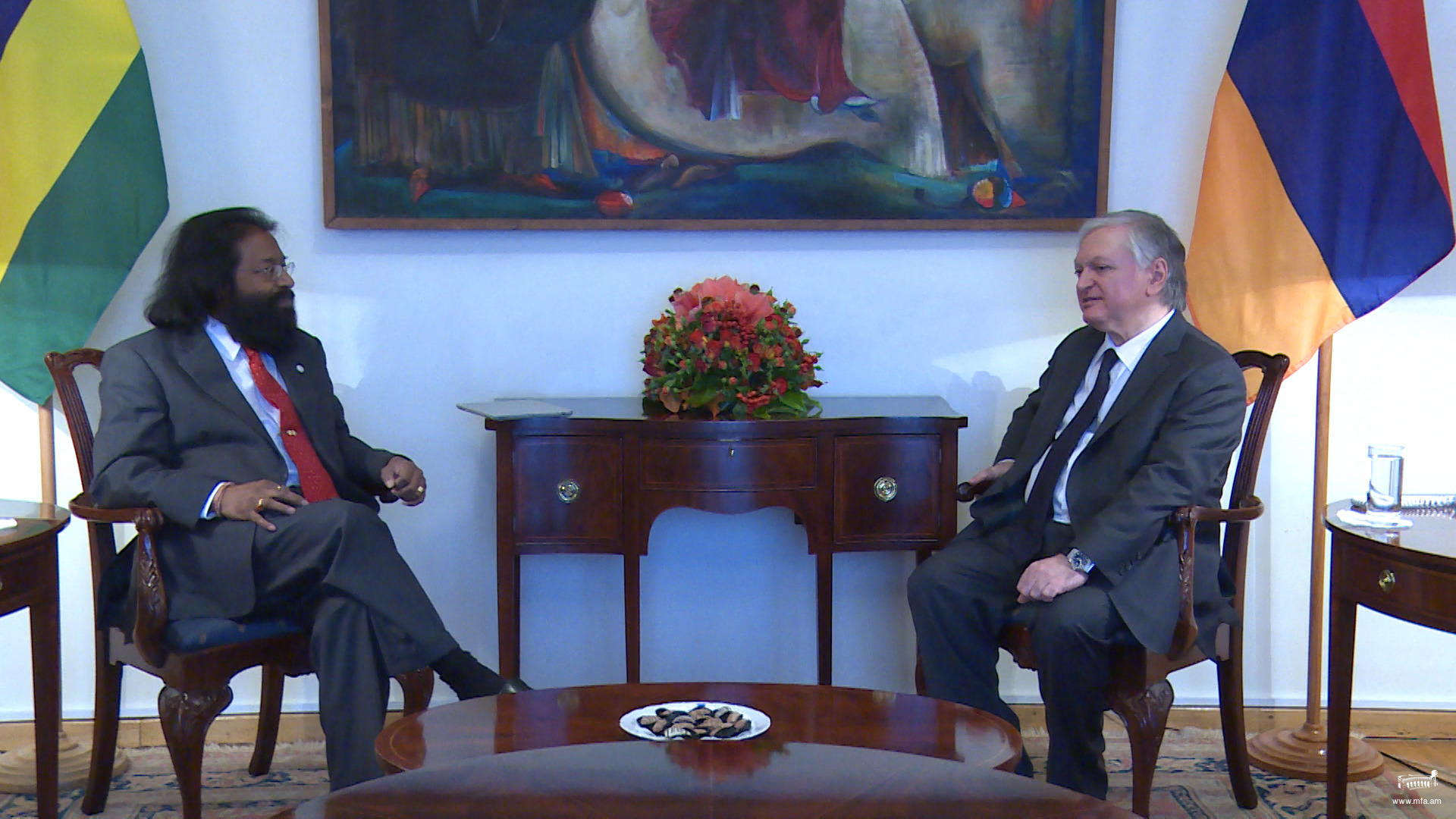 Foreign Minister of Armenia met Secretary for Foreign Affairs of Mauritius