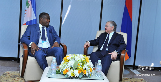 Meeting of Foreign Ministers of Armenia and Haiti