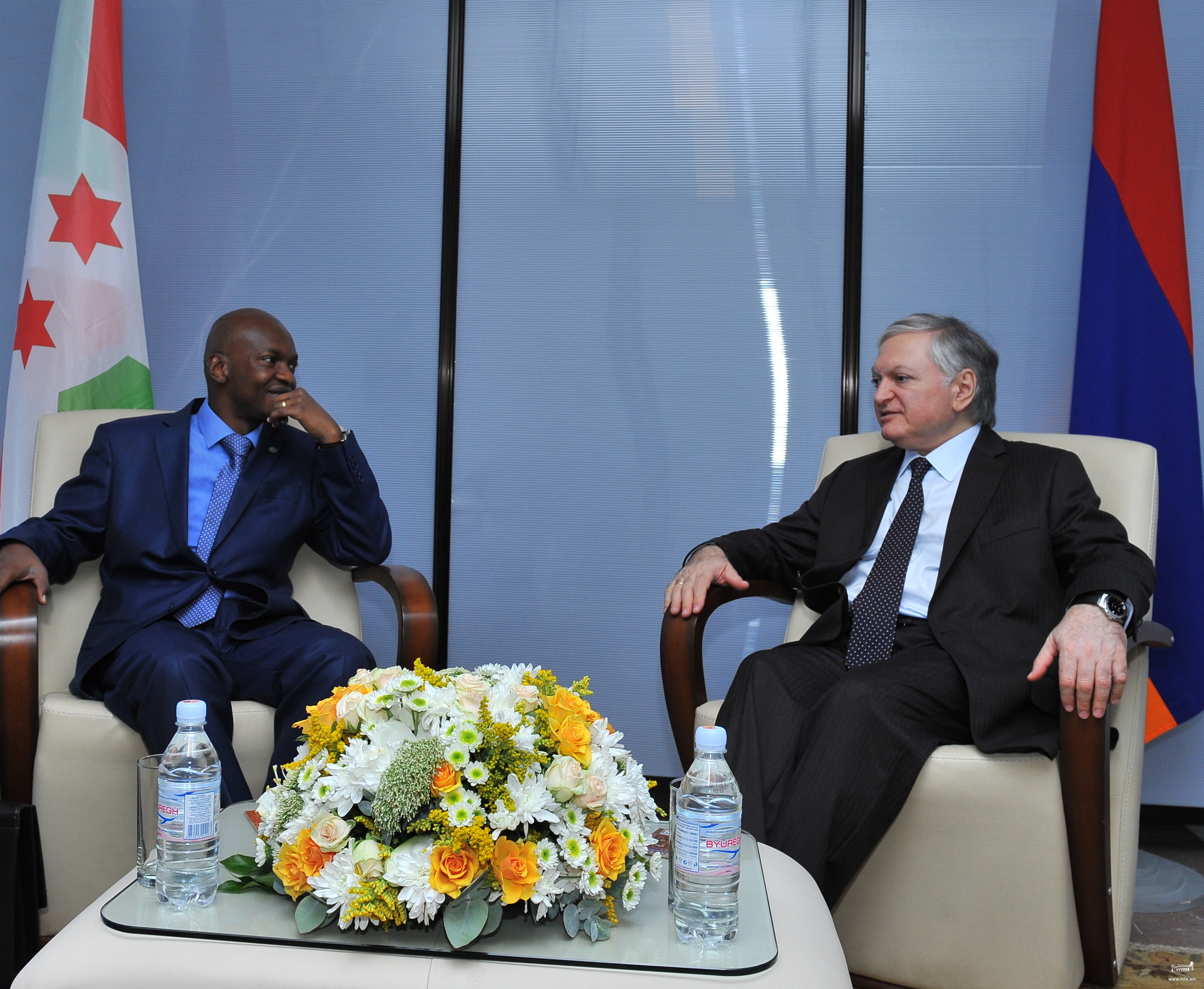 Meeting of Armenia's Minister of Foreign Affairs and Burundi Minister of Foreign Affairs and International Cooperation