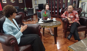 Դեսպան Աղաջանյանի հանդիպումը Ինդոնեզիայի Ժողովրդական խորհրդատվական ասամբլեայի նախագահի հետ 