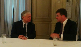 Министр иностранных дел Армении Эдвард Налбандян встретился с министром иностранных дел Словацкой Республики Мирославом Лайчаком