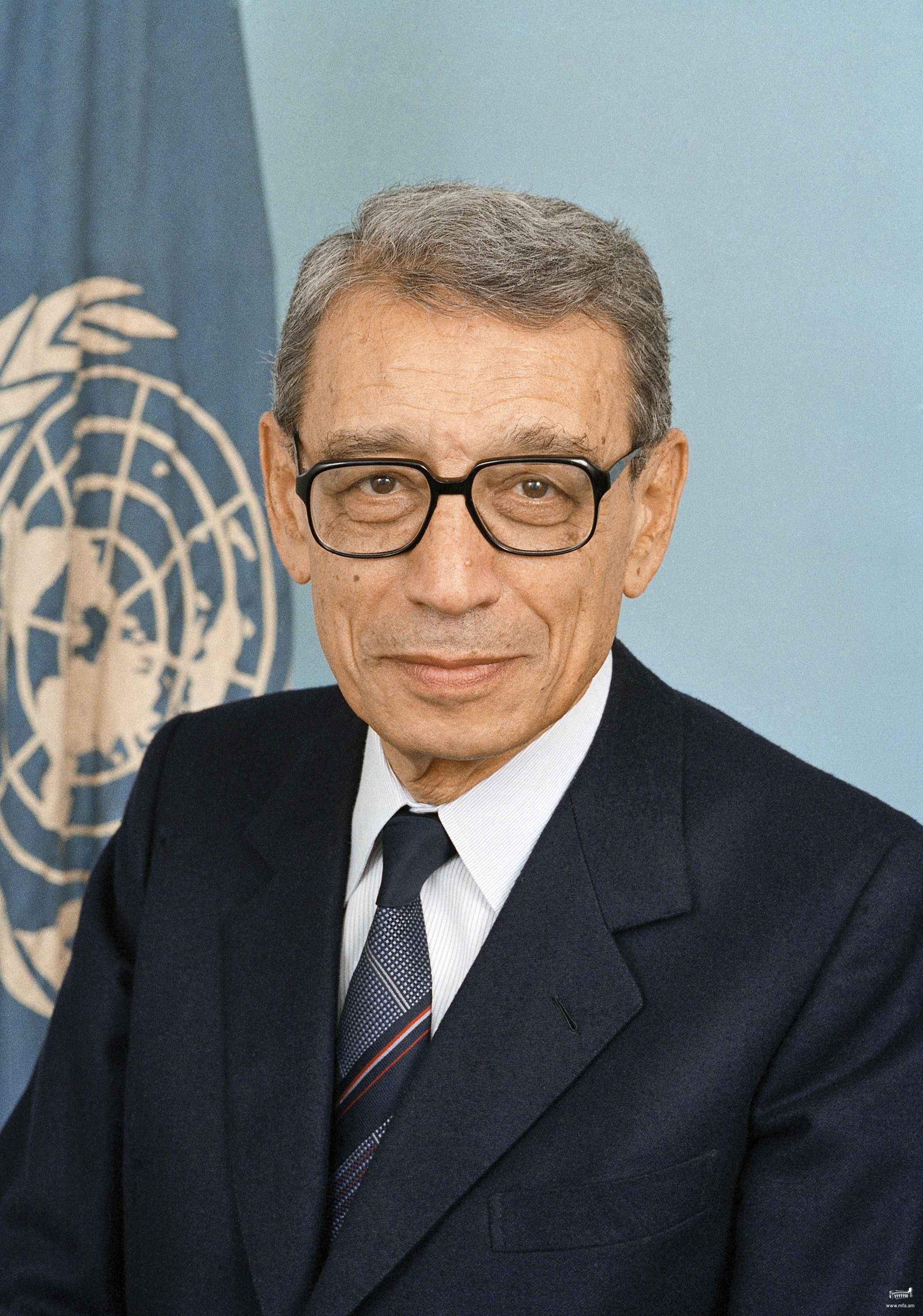 Foreign Minister Edward Nalbandian extended condolences on the death of the former UN Secretary-General Boutros Boutros-Ghali
