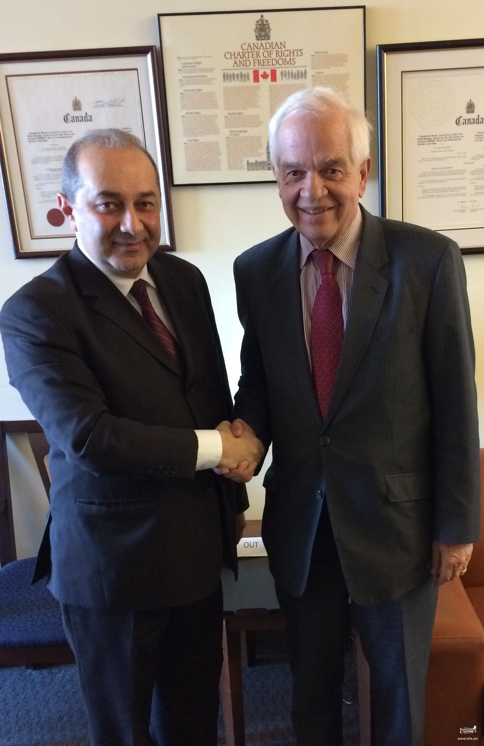 Ambassador Yeganian met with the Minister of Immigration, Refugees and Citizenship of Canada