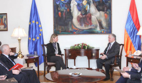 Meeting of Edward Nalbandian and Federica Mogherini