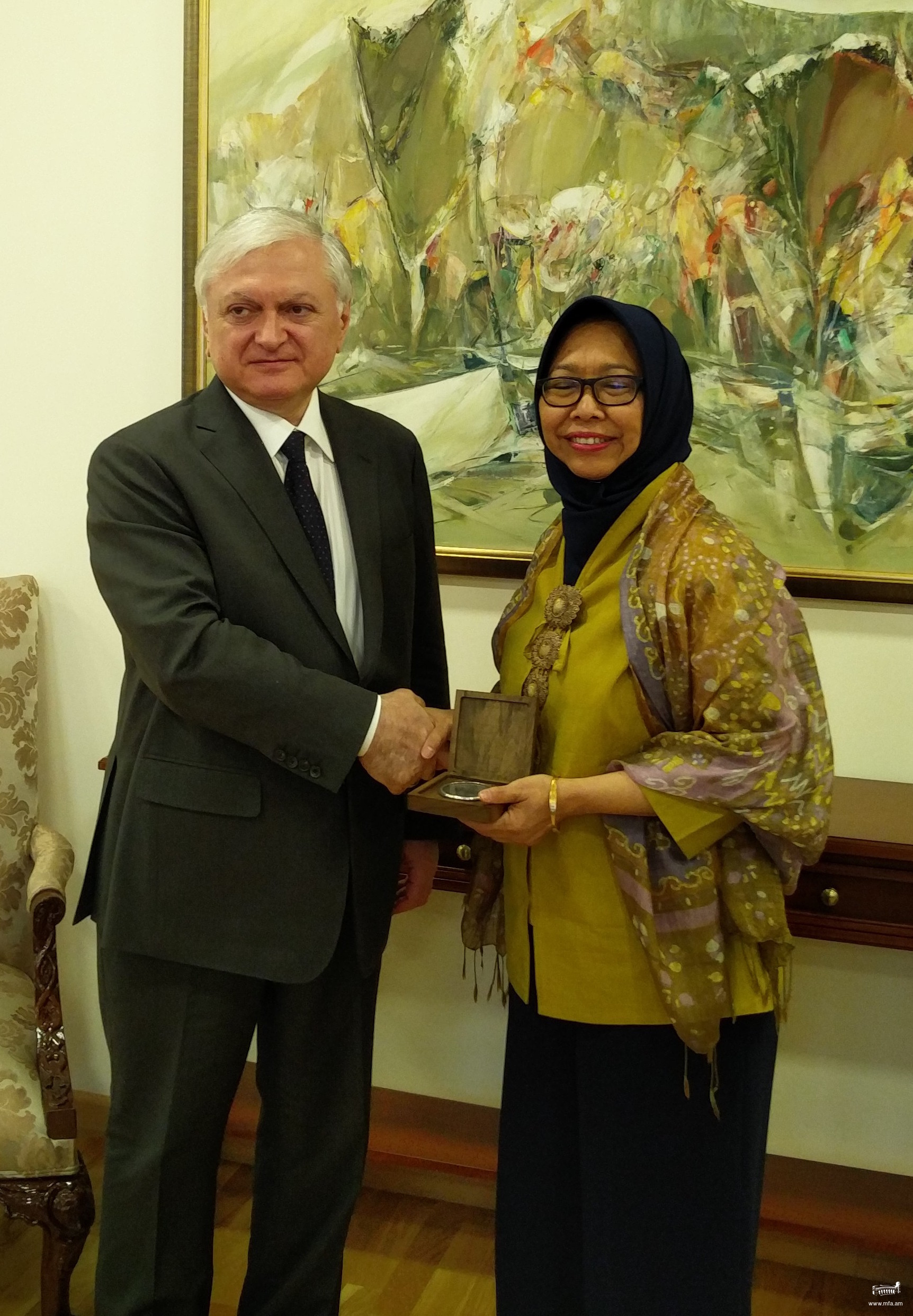 Foreign Minister of Armenia received Ambassador of Indonesia