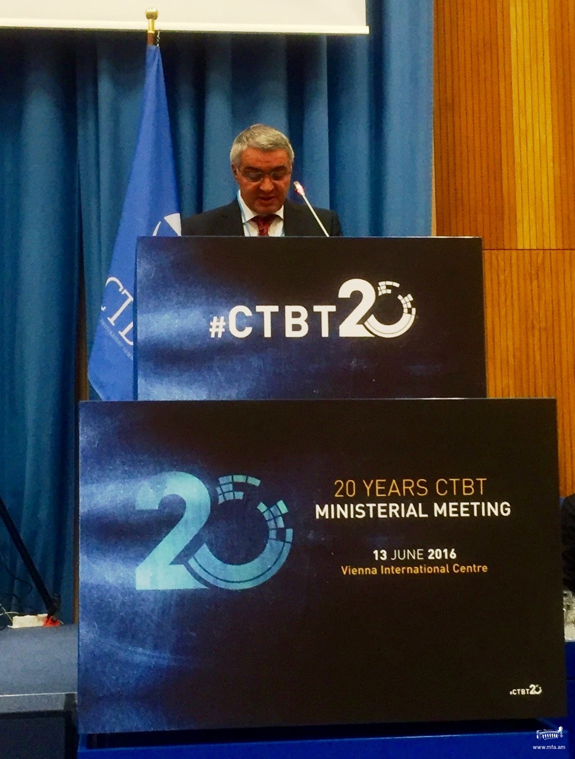 Deputy FM Hovakimian delivered speech at the Ministerial Meeting commemorating the 20th Anniversary of the Comprehensive Nuclear-Test-Ban Treaty