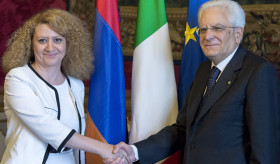 Դեսպան Բաղդասարյանը հավատարմագրերը հանձնեց Իտալիայի նախագահ Սերջիո Մատարելլային