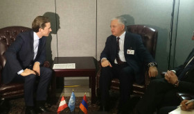 Edward Nalbandian met Sebastian Kurz, the Minister for Foreign Affairs of Austria