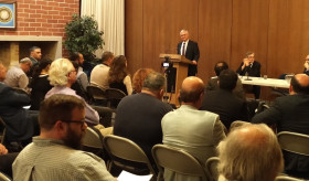 Edward Nalbandian delivered a speech at the University of California, Berkeley