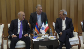 Դեսպան Թումանյանի հանդիպումը Իրանի առևտրի, արդյունաբերության, հանքերի և գյուղատնտեսության պալատի նախագահի հետ