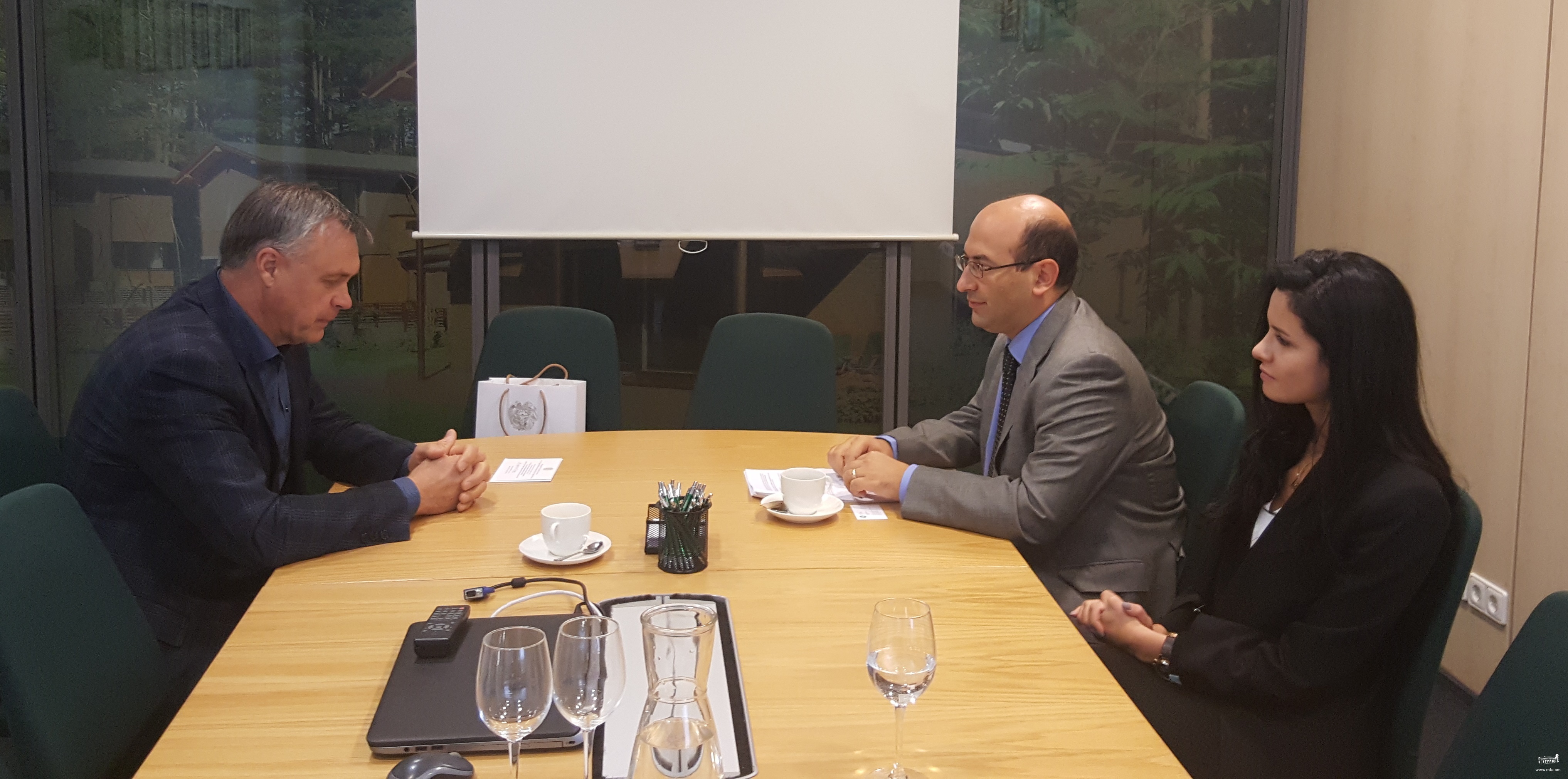 Դեսպան Մկրտչյանի հանդիպումը Լիտվայի արդյունաբերողների կոնֆեդերացիայի նախագահի հետ