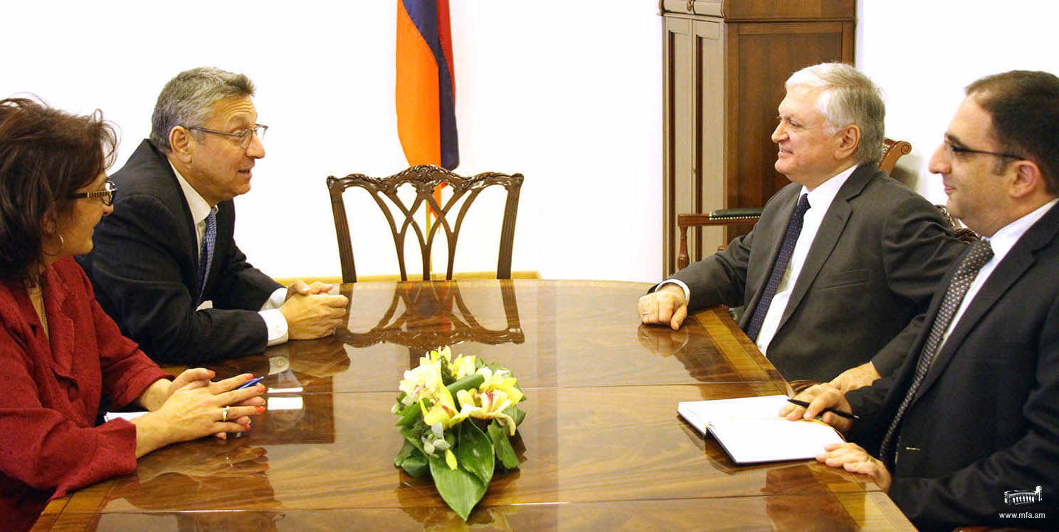Foreign Minister of Armenia received Co-Chair of the Armenian Assembly of America