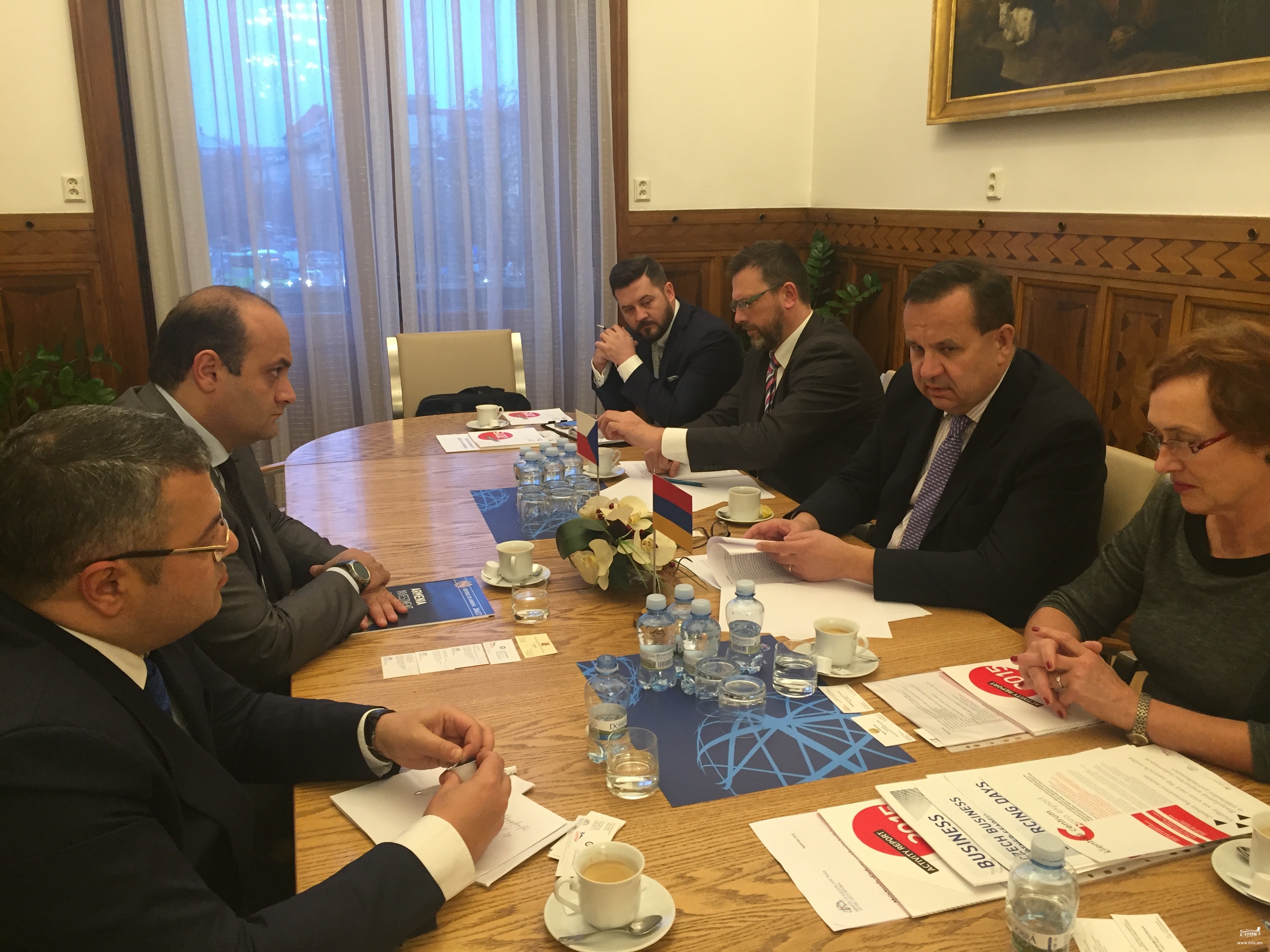 Встречи заместителя министра ИД Роберта Арутюняна в Праге