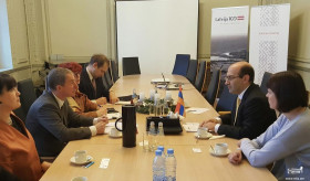 Ambassador Mkrtchyan's meetings in Lativa