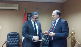 Եգիպտոսում ՀՀ դեսպան Արմեն Մելքոնյանի հանդիպումը ԵԱՀ հնությունների հարցերով նախարարի հետ