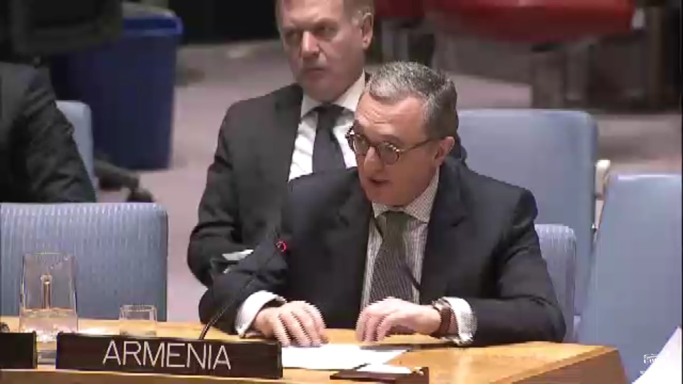 Դեսպան Մնացականյանի ելույթը ԶՈԶ տարածման և կիրառման դադարեցմանը նվիրված ՄԱԿ-ի ԱԽ քննարկմանը