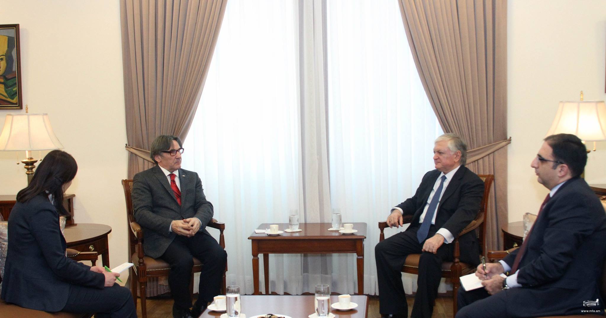 Министр иностранных дел Армении принял регионального директора фонда «Конрад Аденауэр»