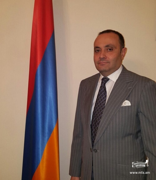 Посол Армении в РФ Вардан Тоганян вручил копии своих верительных грамот заместителю Министра иностранных дел РФ
