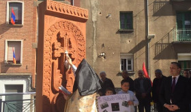 Հայոց ցեղասպանության զոհերի հիշատակին նվիրված խաչքարի օծման արարողություն Իսպանիայի Առնեդո քաղաքում
