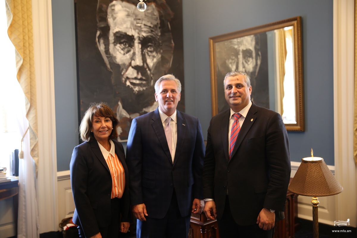 Ambassador Hovhannissian’s Meeting with US House Majority Leader Kevin McCarthy