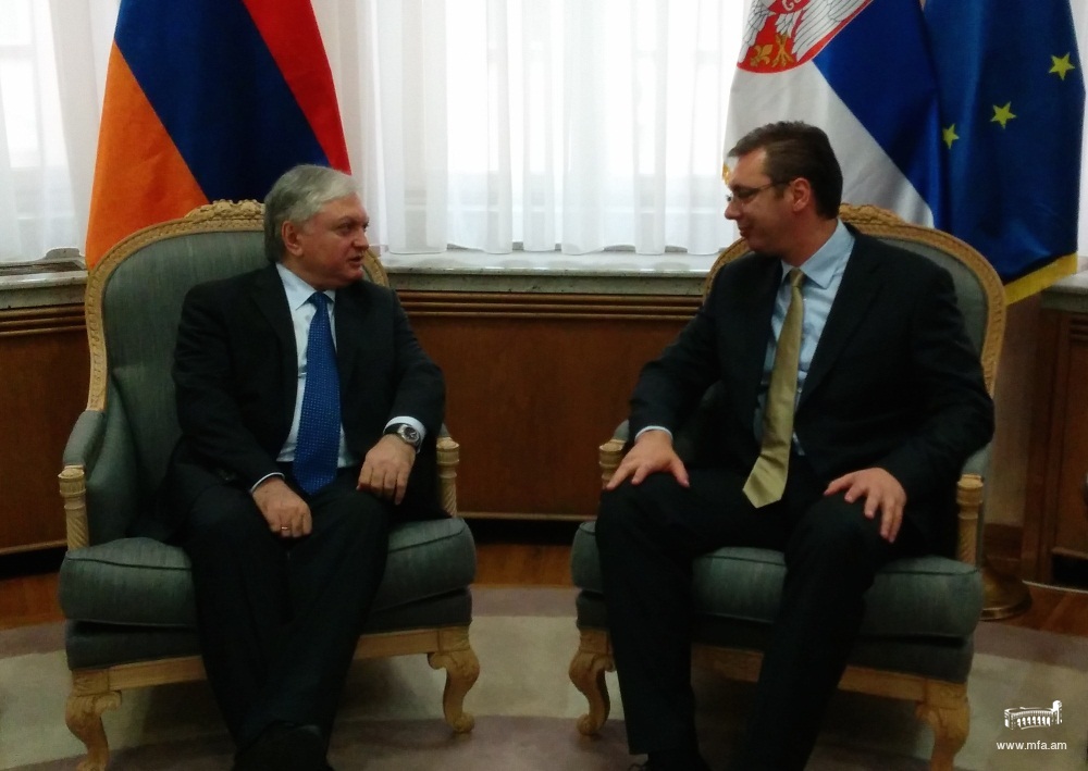 Minister Nalbandian participated in the inauguration ceremony of the Serbian President