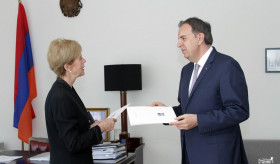 Ambassador of Iceland handed over copies of his credentials to Deputy Foreign Minister of the Republic of Armenia