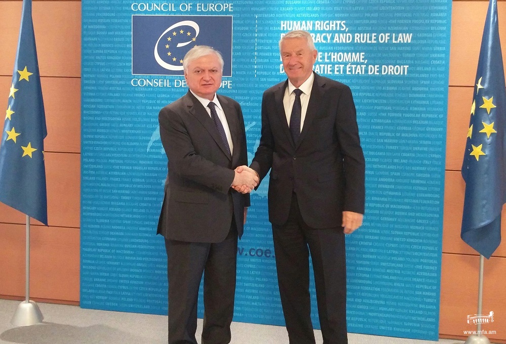 Foreign Minister of Armenia met with Secretary General of Council of Europe