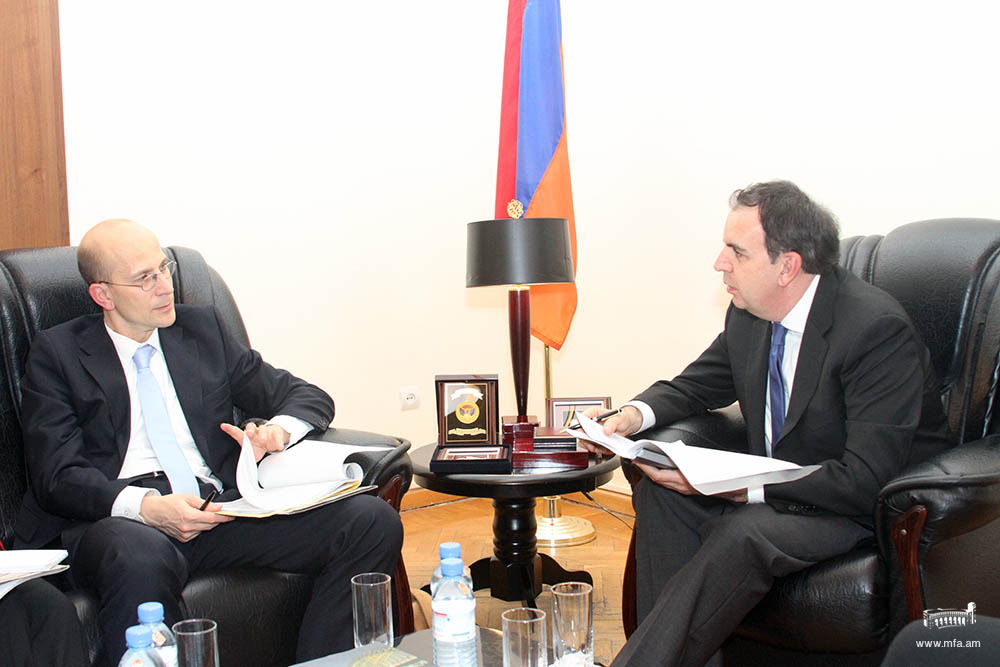 Встреча заместителя министра иностранных дел Карена Назаряна с делегацией МИД ФРГ