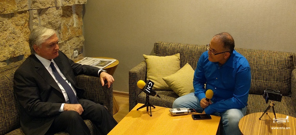 Интервью Министра иностранных дел Эдварда Налбандяна израильскому общественному телевидению