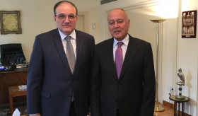 Ambassador Melkonian met with Ahmed Aboul Gheit, Secretary General of the League of Arab States