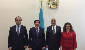 Դեսպան Սահակյանի հանդիպումը Ղազախստանի խորհրդարանի ստորին պալատում