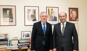 Meeting of Ambassador Mkrtchyan with Deputy Speaker of the Seimas Gediminas Kirkilas