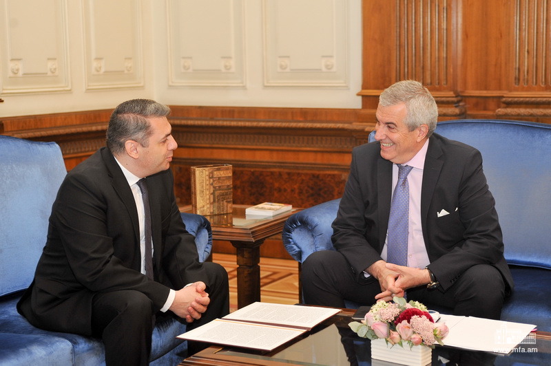 Դեսպան Մինասյանի հանդիպումը Ռումինիայի Սենատի նախագահի հետ