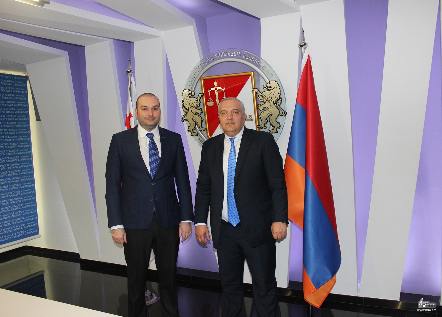 Entretien entre l’Ambassadeur d’Arménie en Géorgie et le Ministre des Finances de Géorgie