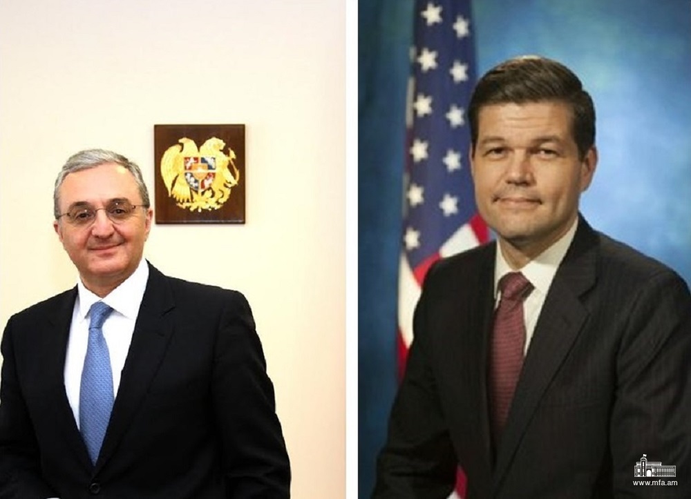 Entretien téléphonique entre le Ministre des Affaires étrangères d’Arménie et le Sous-secrétaire d'État aux affaires europé