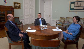 Meeting of Ambassador Mkrtchyan and Prime Minister of Estonia