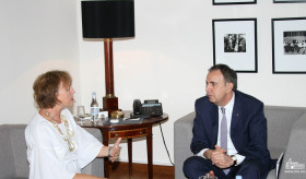 Deputy Foreign Minister of Armenia Garen Nazarian received Verena Taylor, Council of Europe Director of the Office of the Directorate General of Programmes (ODGP)