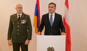 Հայկական բանակի կազմավորման 27-ամյակին նվիրված ընդունելություն Ավստրիայում ՀՀ դեսպանությունում