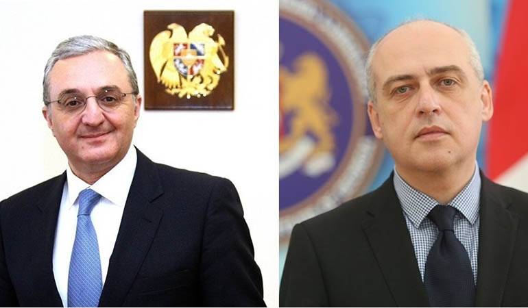 Министр иностранных дел Армении Зограб Мнацаканян провел телефонный разговор с новоназначенным министром иностранных дел Грузии