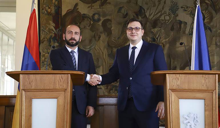 Remarks and the answers to the questions of journalists of the Minister of Foreign Affairs of Armenia Ararat Mirzoyan following the meeting with the Minister of Foreign Affairs of Czechia Jan Lipavský