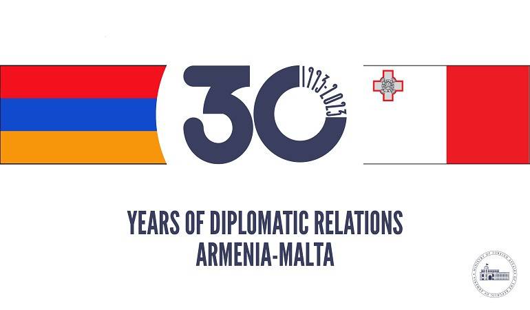 Exchange of congratulatory letters on the occasion of the 30th anniversary of the establishment of diplomatic relations between the Republic of Armenia and the Republic of Malta